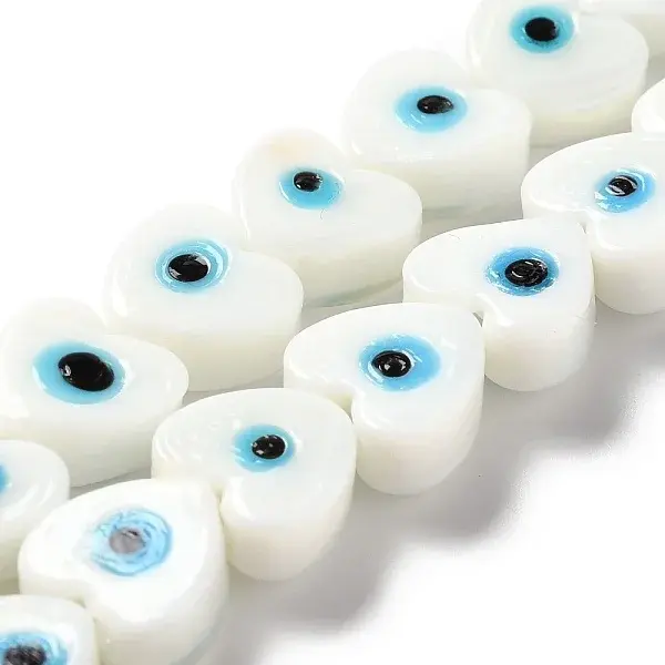 Handmade Evil Eye Lampwork Beads Strands