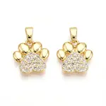 Brass Micro Pave Cubic Zirconia Pendants