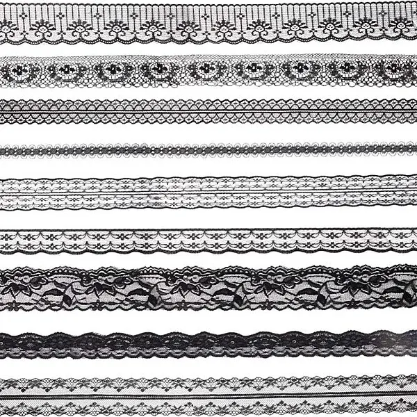 8 Styles Polyester Lace Trim