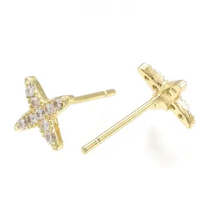 Brass Ear Studs