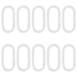 10Pcs Alloy Spring Gate Rings