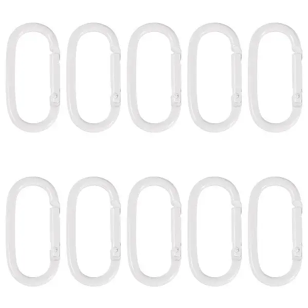 10Pcs Alloy Spring Gate Rings