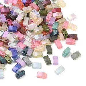 Glass 2-Hole Baking Paint Glass Seed Beads