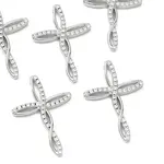 SHEGRACE Brass Clear Cubic Zirconia Pendants