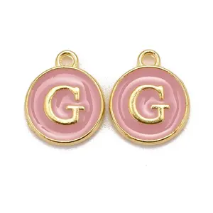 Golden Plated Alloy Enamel Charms