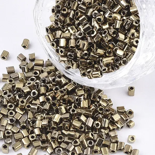 Electroplate 12/0 Glass Seed Beads