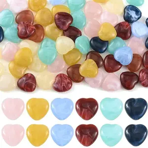 50Pcs Opaque Acrylic Beads