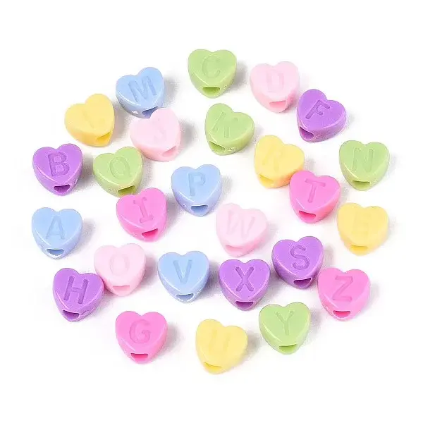 650-700G 6 Colors Opaque Acrylic Beads