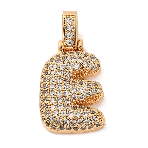 Brass Micro Pave Cubic Zirconia Pendants