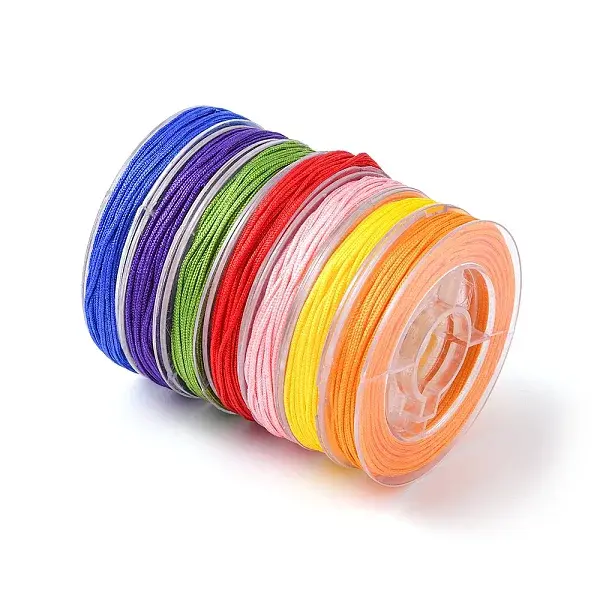 7 Rolls 7 Colors Nylon Braided Cord