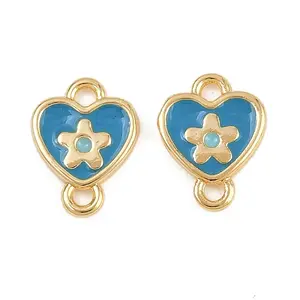 Brass Enamel Connector Charms