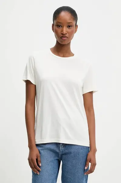 Tričko Answear.LAB dámské, béžová barva