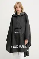 Pončo Karl Lagerfeld dámské, černá barva, oversize, A3W50105