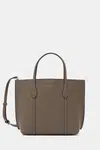 Kožená kabelka Tory Burch Perry hnědá barva, 174234-250