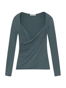 Pull&Bear Tričko  modrozelená