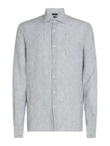 TOMMY HILFIGER Košeľa  čierna / biela