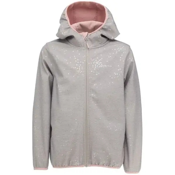 Lewro ZULI Dívčí softshellová bunda, šedá, velikost 140-146