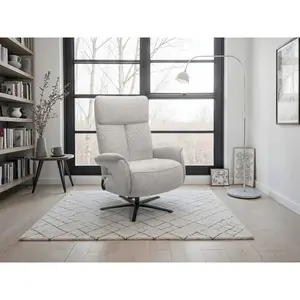Sit & More RELAXAČNÍ KŘESLO, textil, barvy stříbra