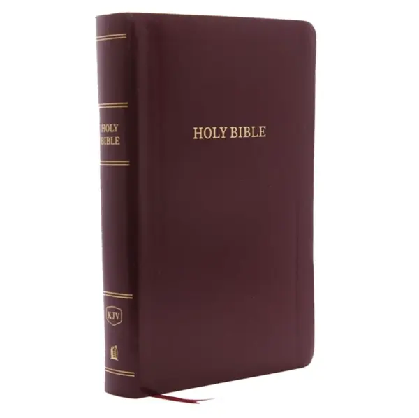 KJV Holy Bible: Personal Size Giant Print with 43,000 Cross References, Burgundy Leather-Look, Red Letter, Comfort Print: King James Version - Thomas 