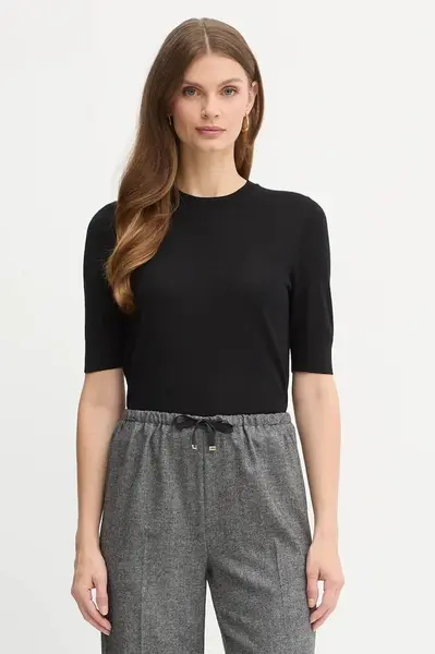 Vlněné tričko BOSS Farbella