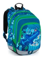 Školský batoh Bagmaster Alfa 21 B Blue/green