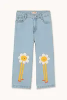 Dětské rifle Tinycottons DAISIES JEANS