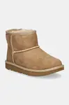 Dětské semišové sněhule UGG Classic Mini II béžová barva, 1017715K