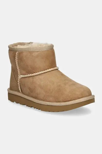 Dětské semišové sněhule UGG Classic Mini II béžová barva, 1017715K
