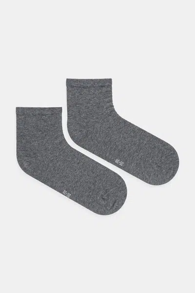 Ponožky Tommy Hilfiger 2-pack dámské, šedá barva, 373001001