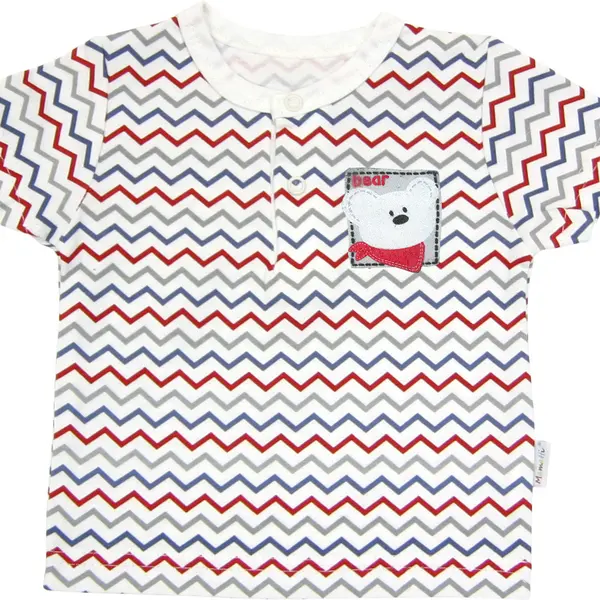 Mamatti Polo tričko krátký rukáv - Zvířátka zigzag, vel. 68