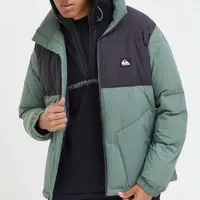 Bunda Quiksilver pánská, zelená barva, zimní