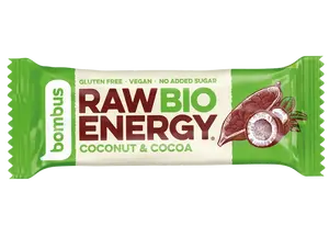 Bombus Raw Energy Tyčinka Cocoa + coconut 50 g