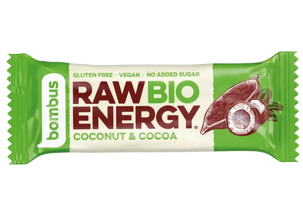 Bombus Raw Energy Tyčinka Cocoa + coconut 50 g