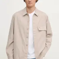 Bavlněná košile Calvin Klein Jeans béžová barva, regular, J30J326724