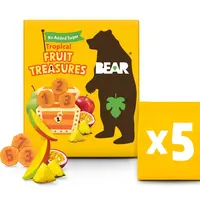 BEAR Fruit Treasures Tropical mango a marakuja ovocné kousky 5x20 g