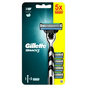 Gillette Mach3 pánský holicí strojek + 5 hlavic