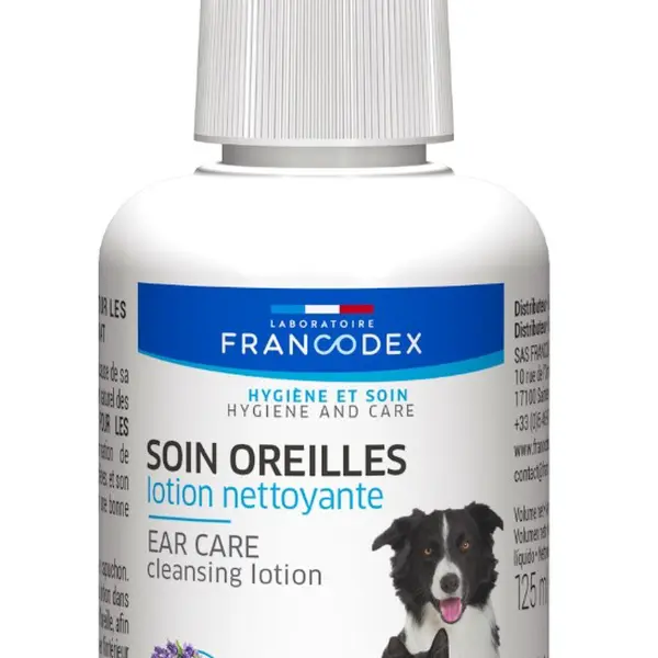 Francodex Čisticí roztok na uši pro psy a kočky 125 ml