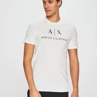 Tričko Armani Exchange bílá barva, s potiskem, 8NZTCJ Z8H4Z NOS