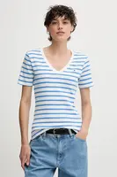 Bavlněné tričko Tommy Hilfiger dámské, bílá barva, WW0WW40584