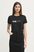 Tričko Dkny černá barva, P4KHAWNA
