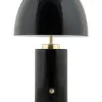 Bezdrátová stolní LED lampa Leitmotiv Freya černá barva