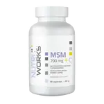 NutriWorks MSM 700mg + C - 90 kapslí