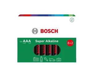 Bosch Super Alkaline AAA LR03 baterie 10 ks