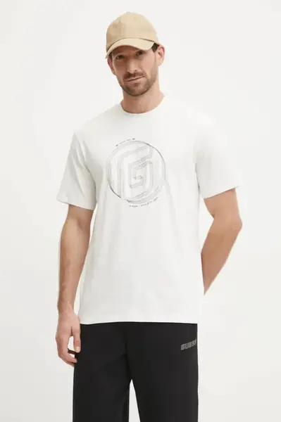 Tričko Guess KEFKA béžová barva, s aplikací, Z5RI01 J1314