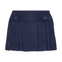 Dětská sukně Polo Ralph Lauren tmavomodrá barva, mini, áčková, 312749584001