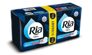 Ria Ultra Normal Plus Odour Neutraliser Economy pack menstruační vložky 18 ks