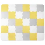 Kinderkraft Podložka pěnová puzzle Luno 150 x 180 cm Yellow, 30 ks