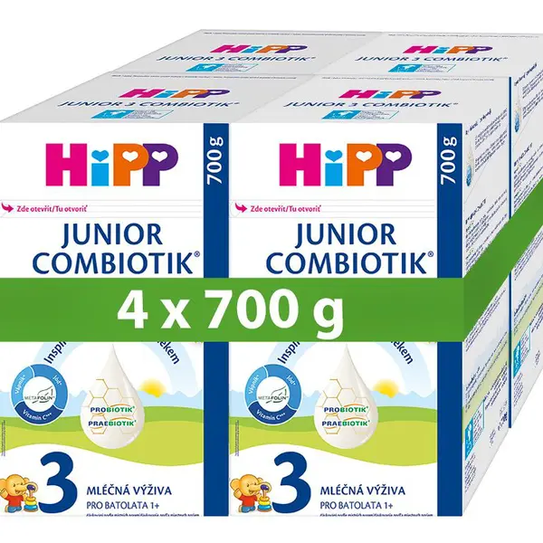Hipp 3 Junior Combiotik batolecí mléko 4x700 g
