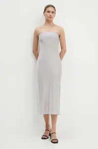 Šaty s příměsí hedvábí Samsoe Samsoe SAELINA