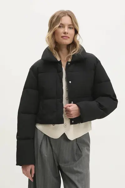 Bunda Answear.LAB dámská, černá barva, zimní